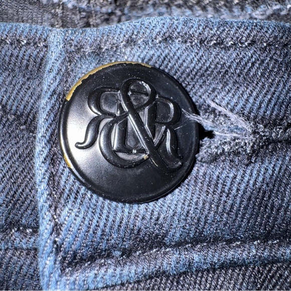 Rock & Republic Women’s Skinny Jeans SZ 8M Black Stretch Deco Pockets Midrise - Picture 7 of 9